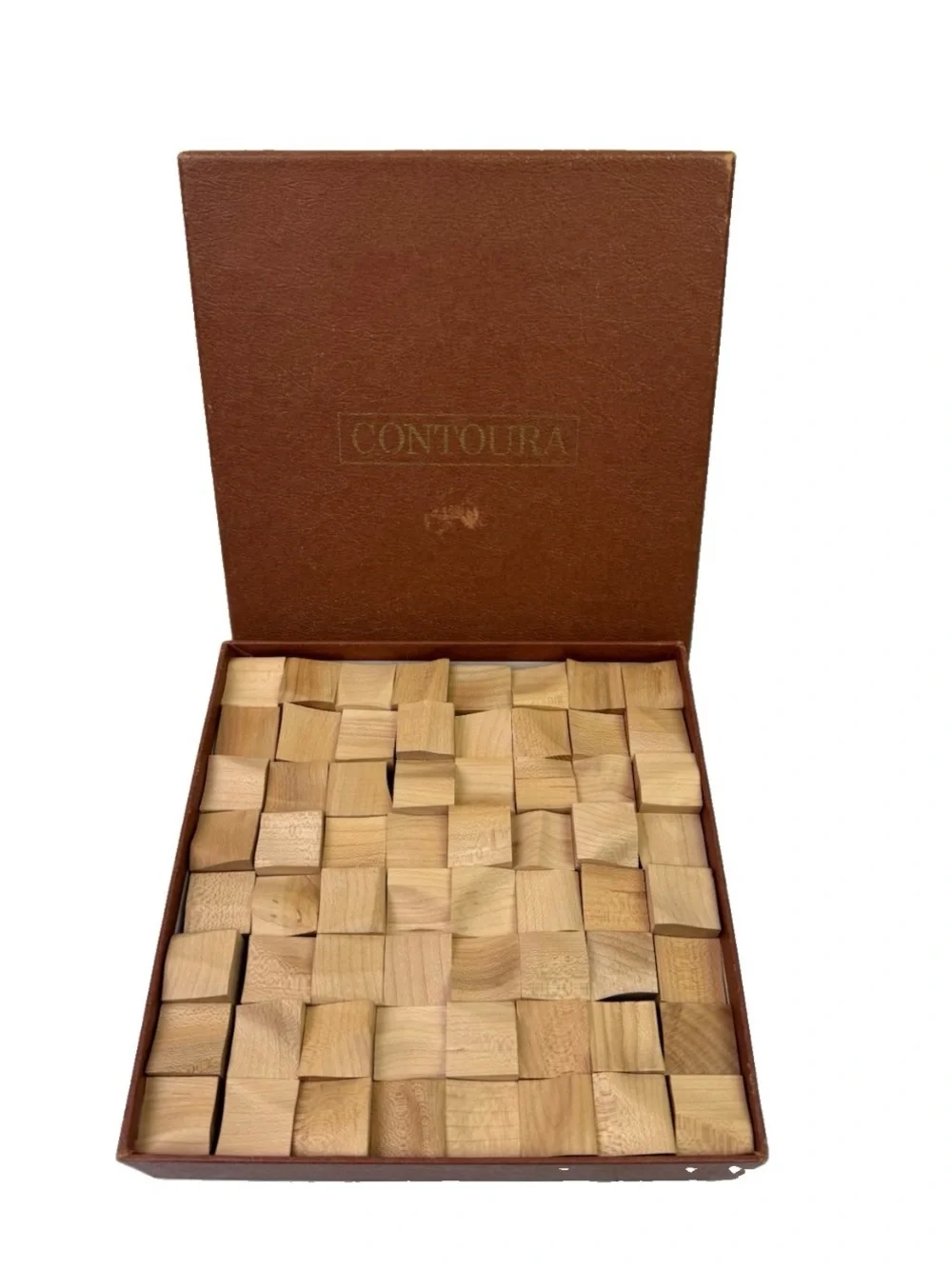 VTG Contoura Wood Puzzle Baekgaard Ltd MCM 3D Wave Block Brain Teaser Complete